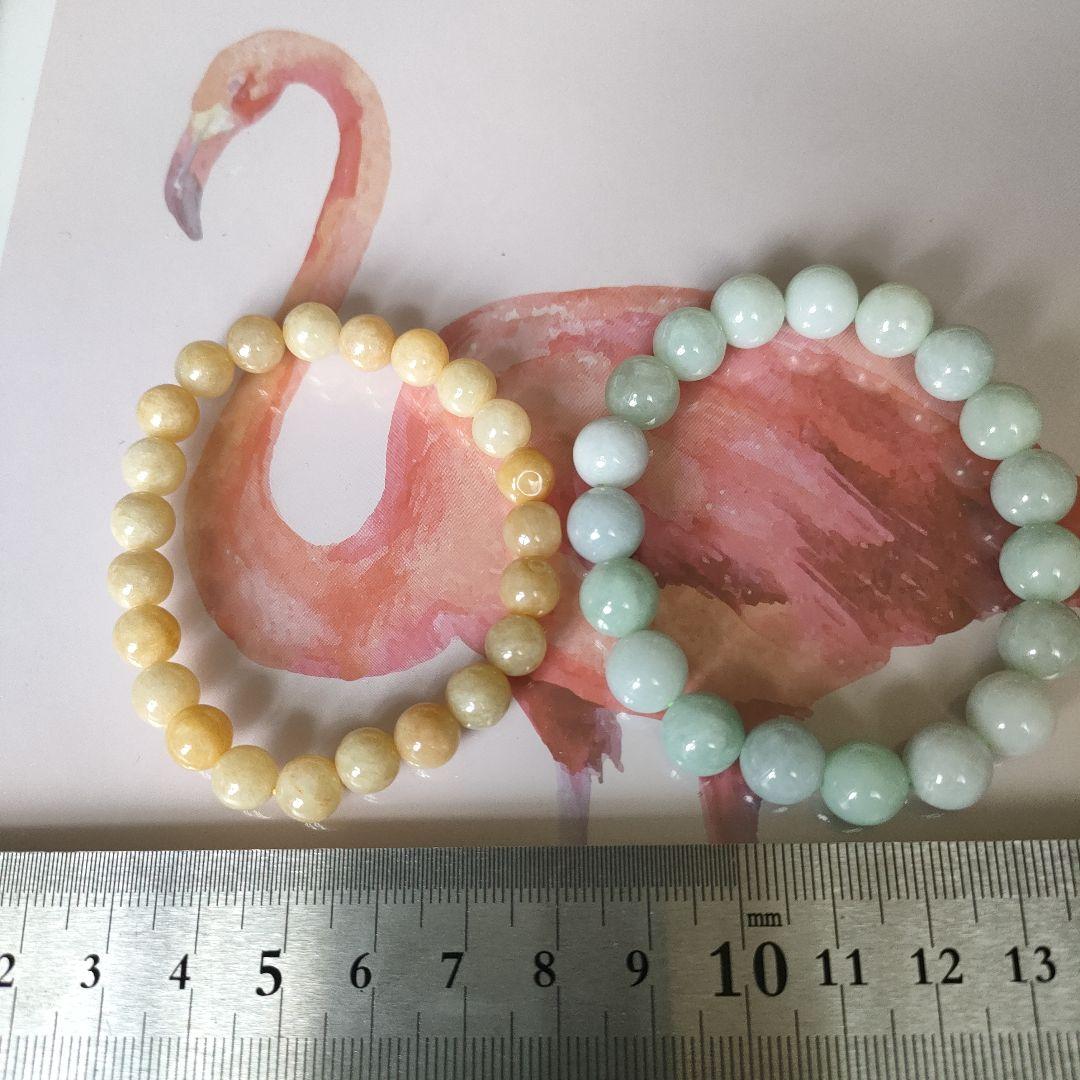 希少品 ミャンマー産 本翡翠 ブレスレット