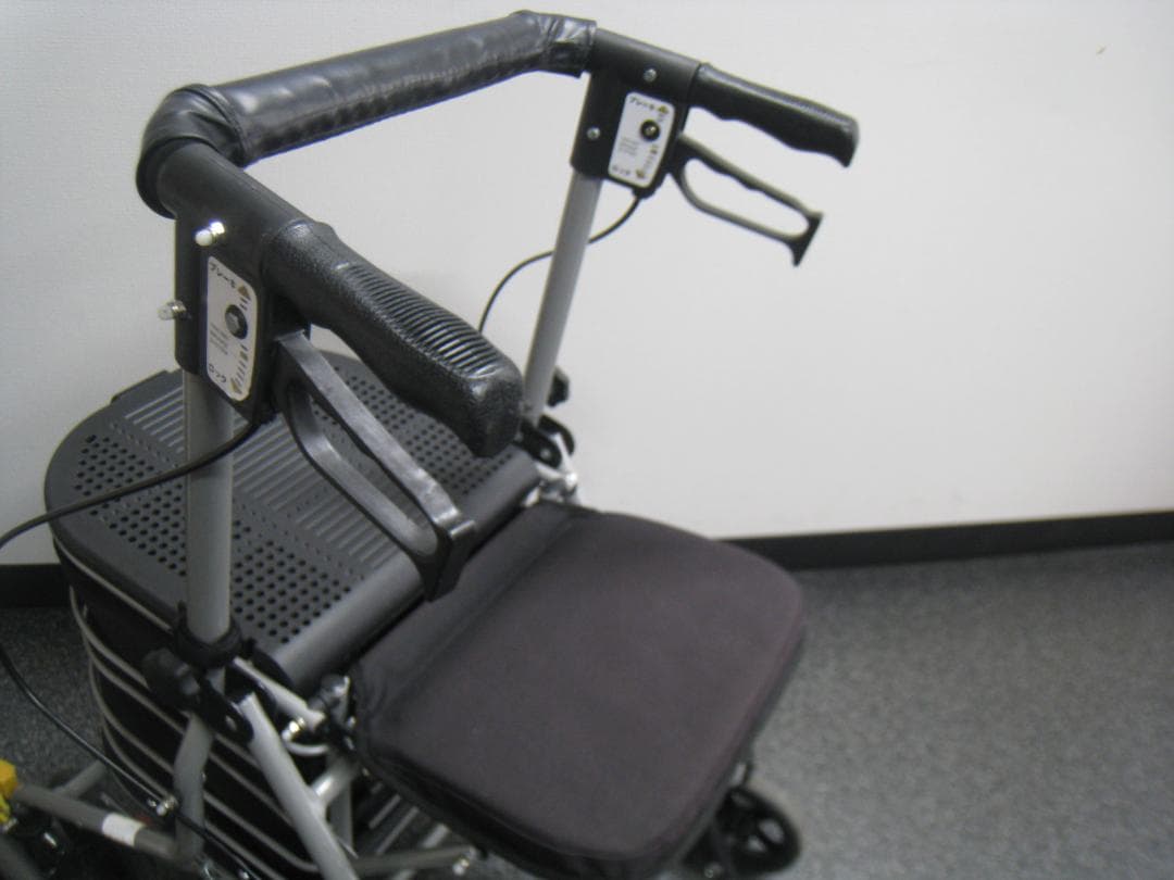 歩行車　シンフォニーバスケットSP　島製作所 ブラック シルバーカー