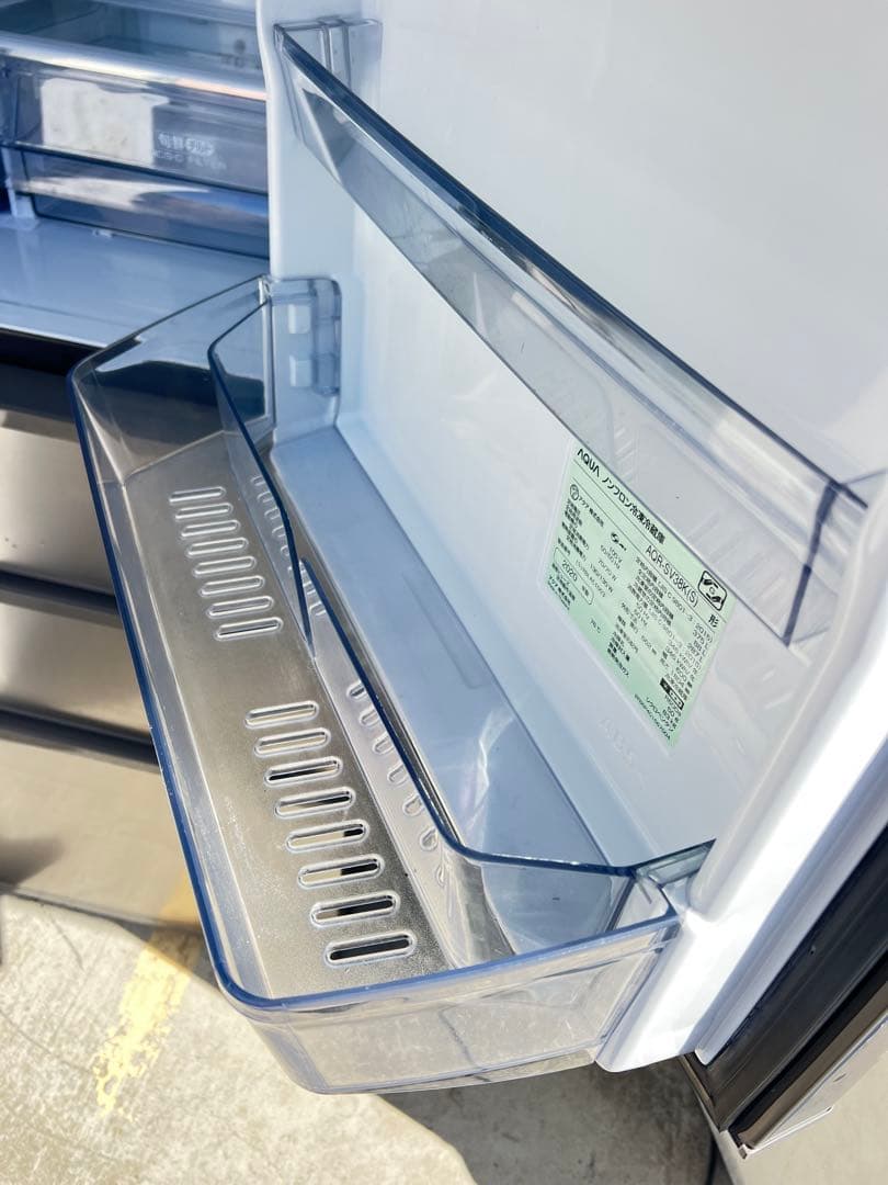 AQUA ノンフロン冷凍冷蔵庫AQR-SV38K(S) 2020年