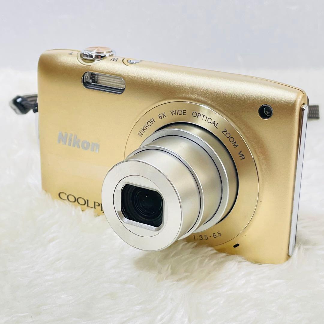 【美品】Nikon COOLPIX S3300 ゴールド デジカメ