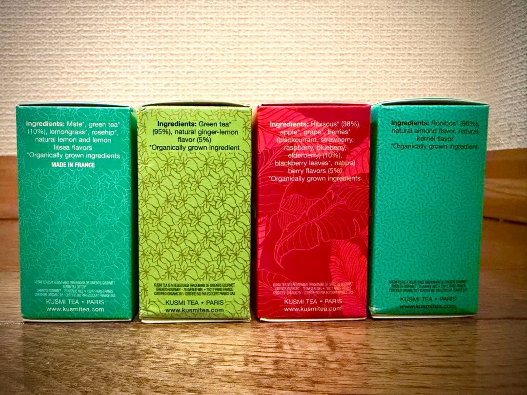Kusmi Tea Detox/アクアローザ/グリーンジンジャーレモン/ルイボス