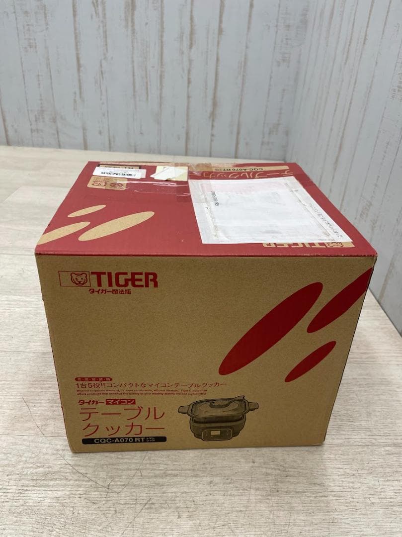 新品 タイガー マイコンテーブルクッカー CQC-A070-RT トマトレッド