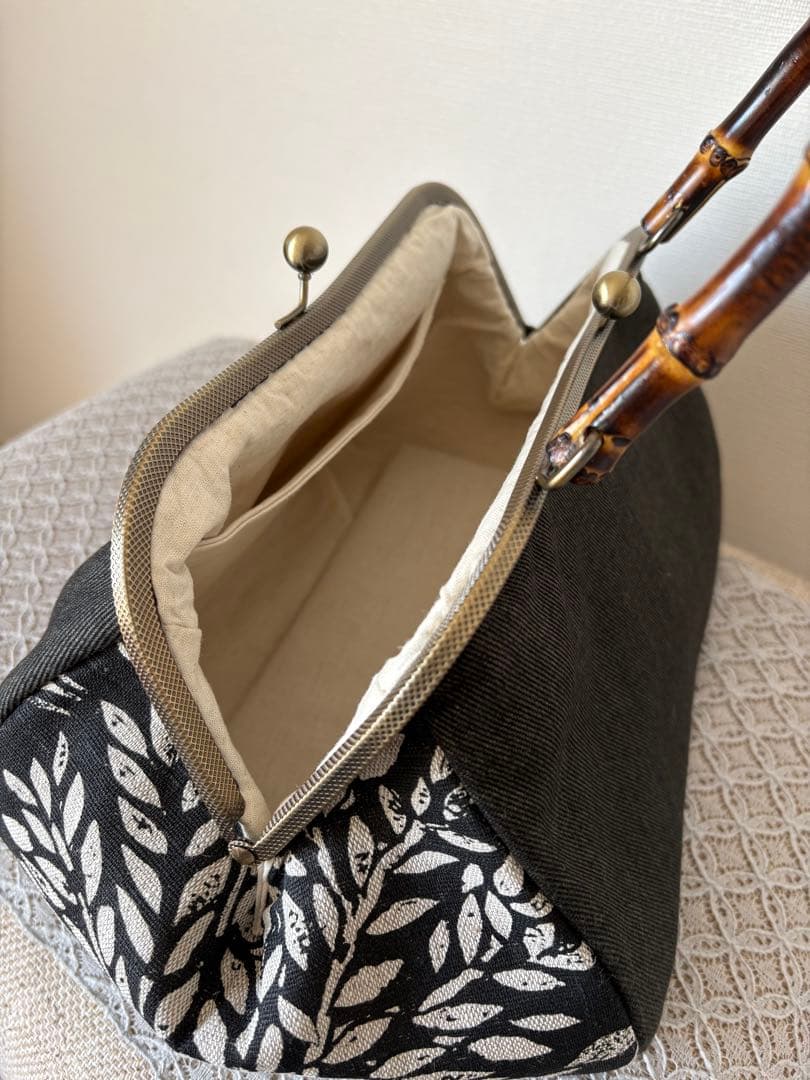 ❤️着物お出かけbag モノトーン　訳あり