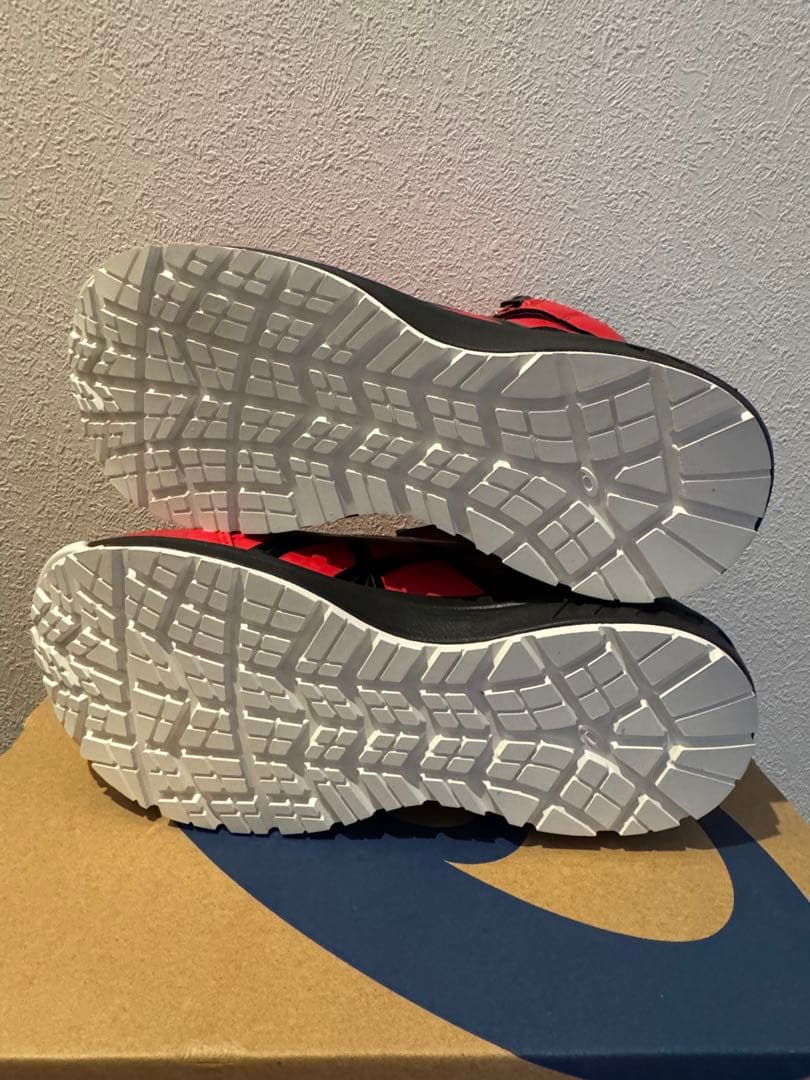 asics ウィンジョブ　CP304 BOA 25.0cm レッド/ブラック
