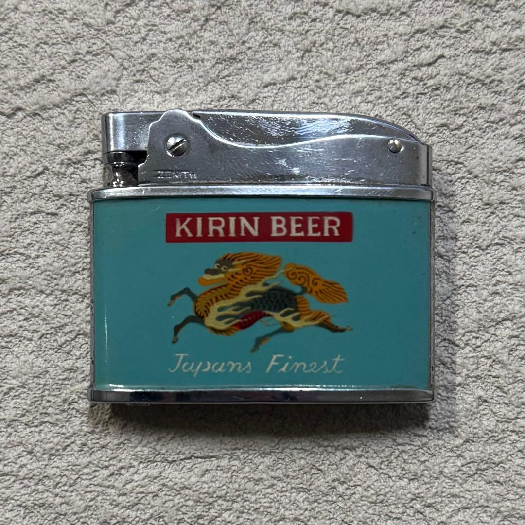 SNT1517 1960s 当時物 ゼニス社製 キリンビール オイルライター