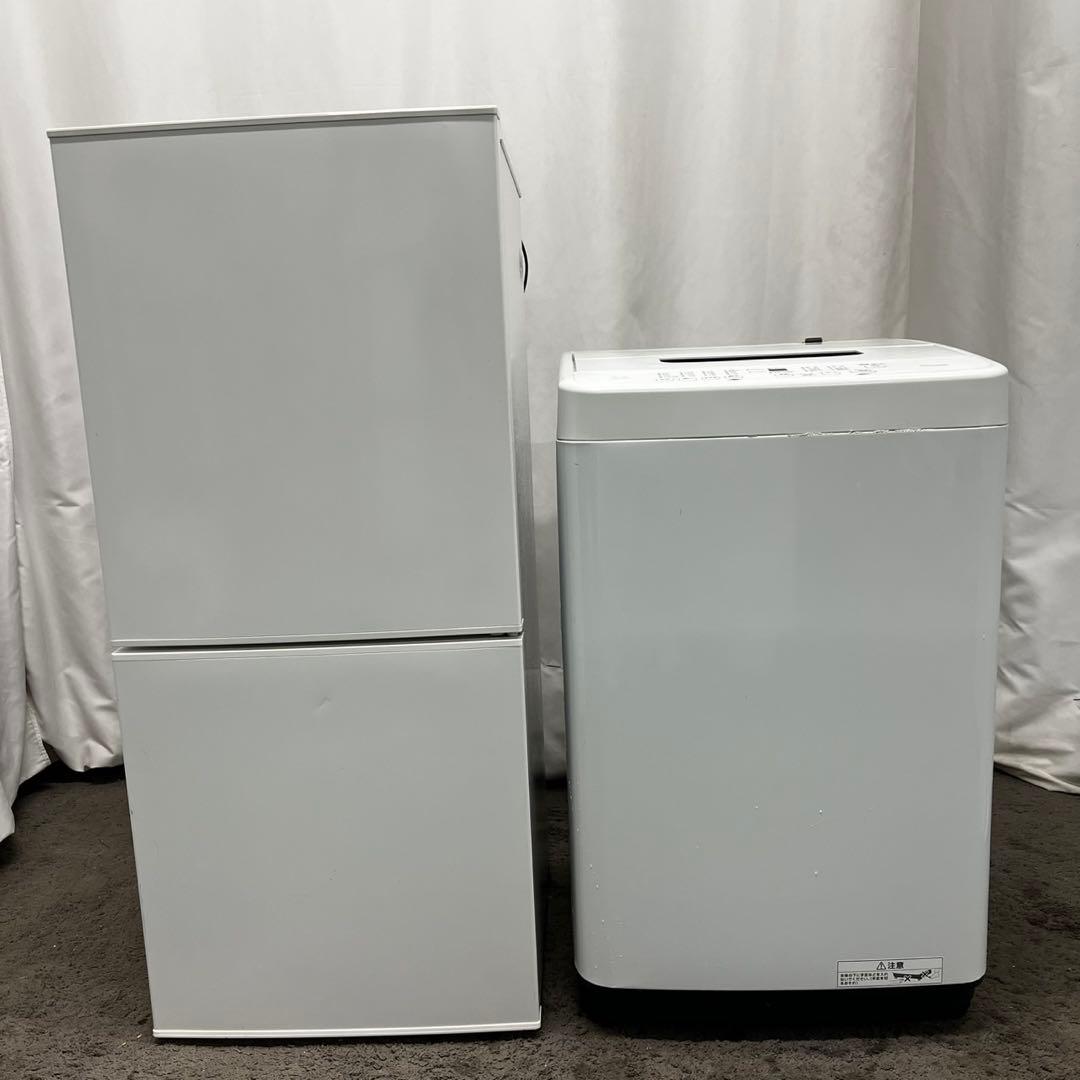 183　家電セット　洗濯機　冷蔵庫　小型　白　おすすめ　設置無料　単身　安い‼️