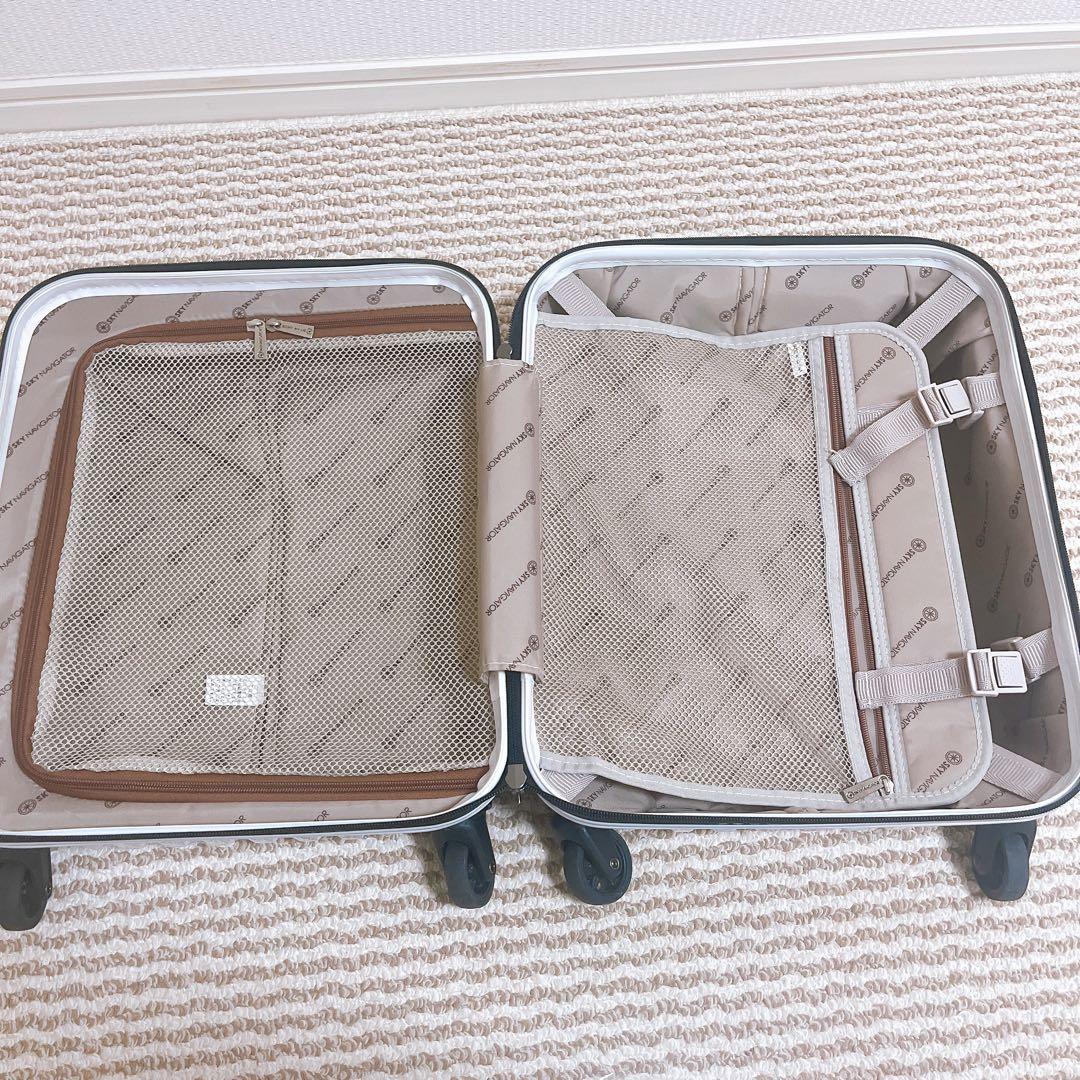 SKY NAVIGATOR キャリーケース　機内持ち込み　ホワイト