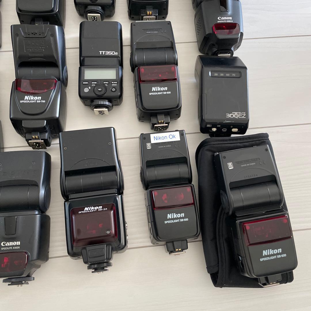 Nikon canon カメラ レンズ　ストロボセット