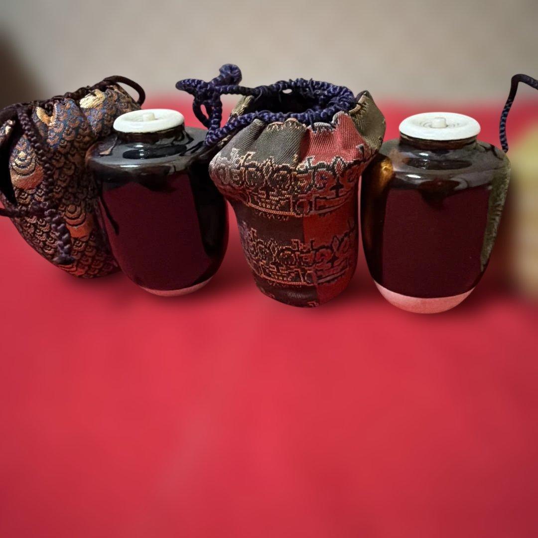 茶道具　茶入　九谷棗　角福