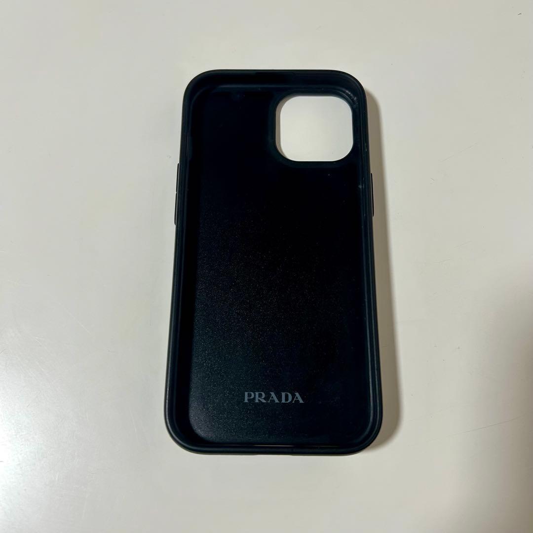 PRADA サフィアーノレザー iPhone14ケース ライトブルー