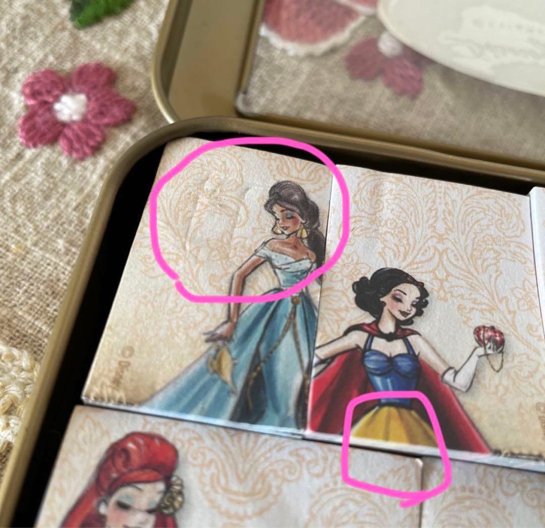 ディズニーストア　プリンセス デザイナー コレクション 付箋 ブリキ箱入り