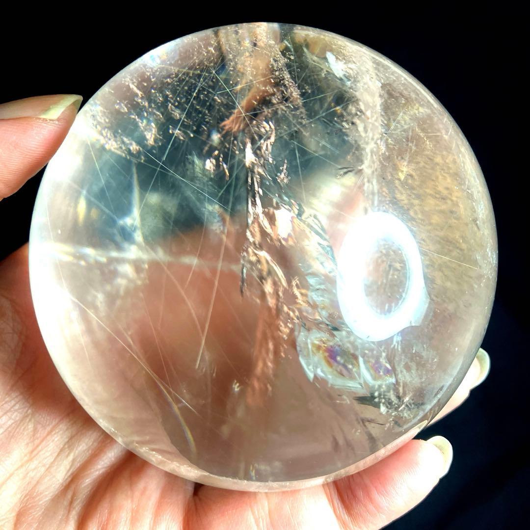 超特大　83mm ゴールドルチルクォーツ　金針水晶　パワーストーン