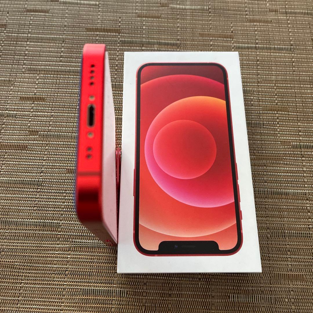 iPhone12 mini 128GB red バッテリー100%