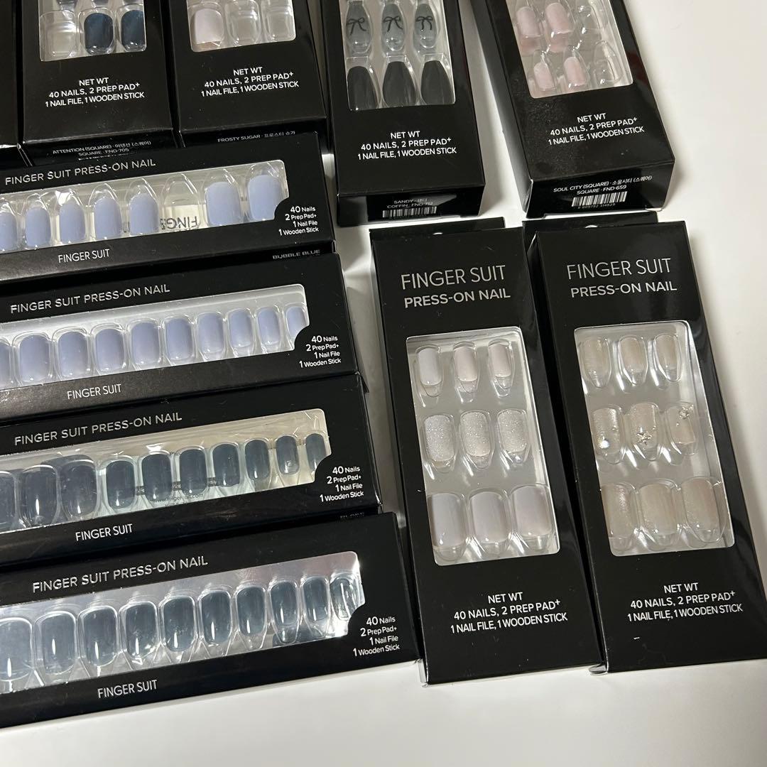 FINGER SUIT ネイルチップ 17箱まとめ売り 未使用品あり 箱あり