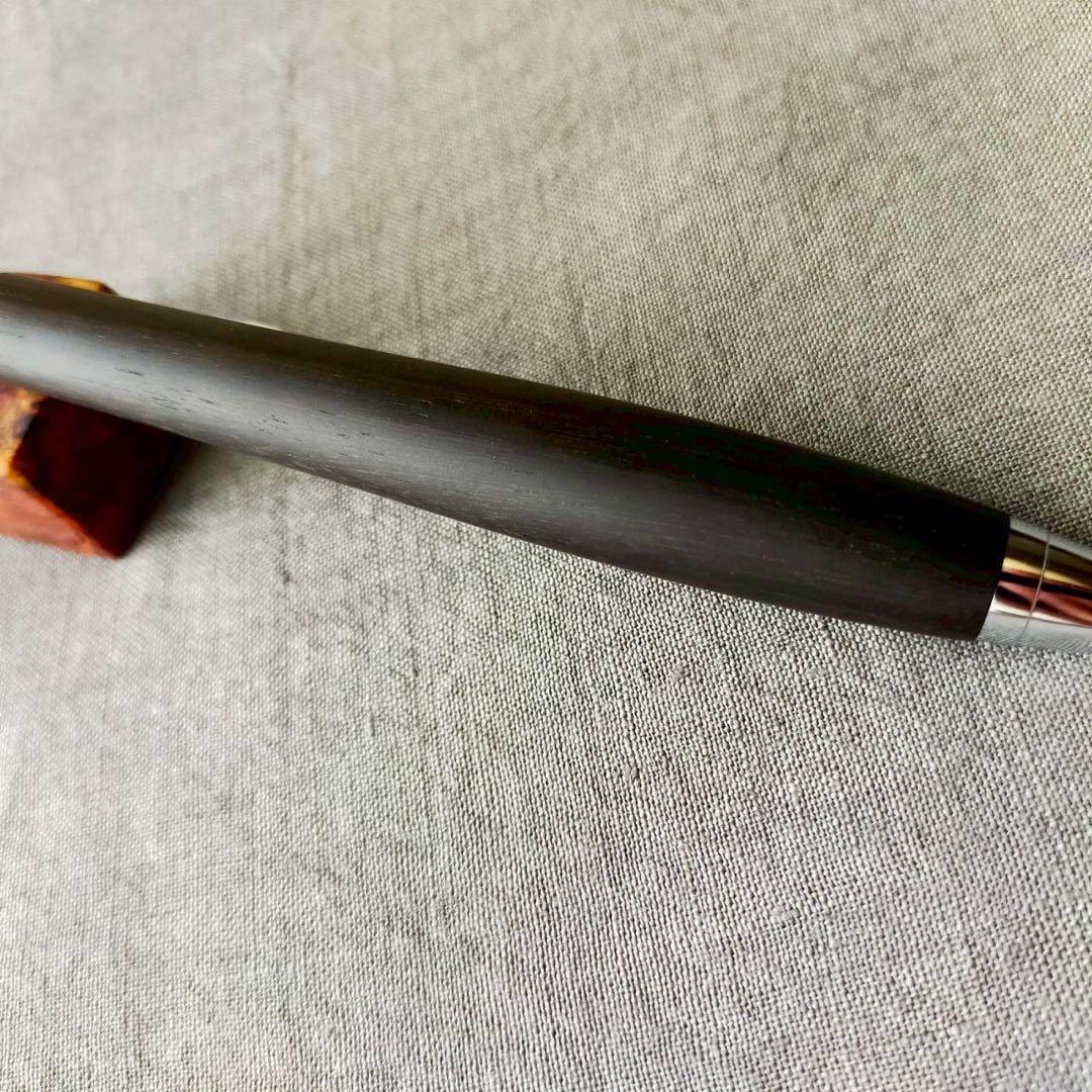 本紫檀　玉虫色　ハンドメイド　木軸ボールペン　G2　天然木　シルバー