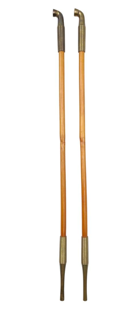 Dora 【十代 中川浄益】『如心斎好写 真鍮 筋入キセル(煙管) 一双』