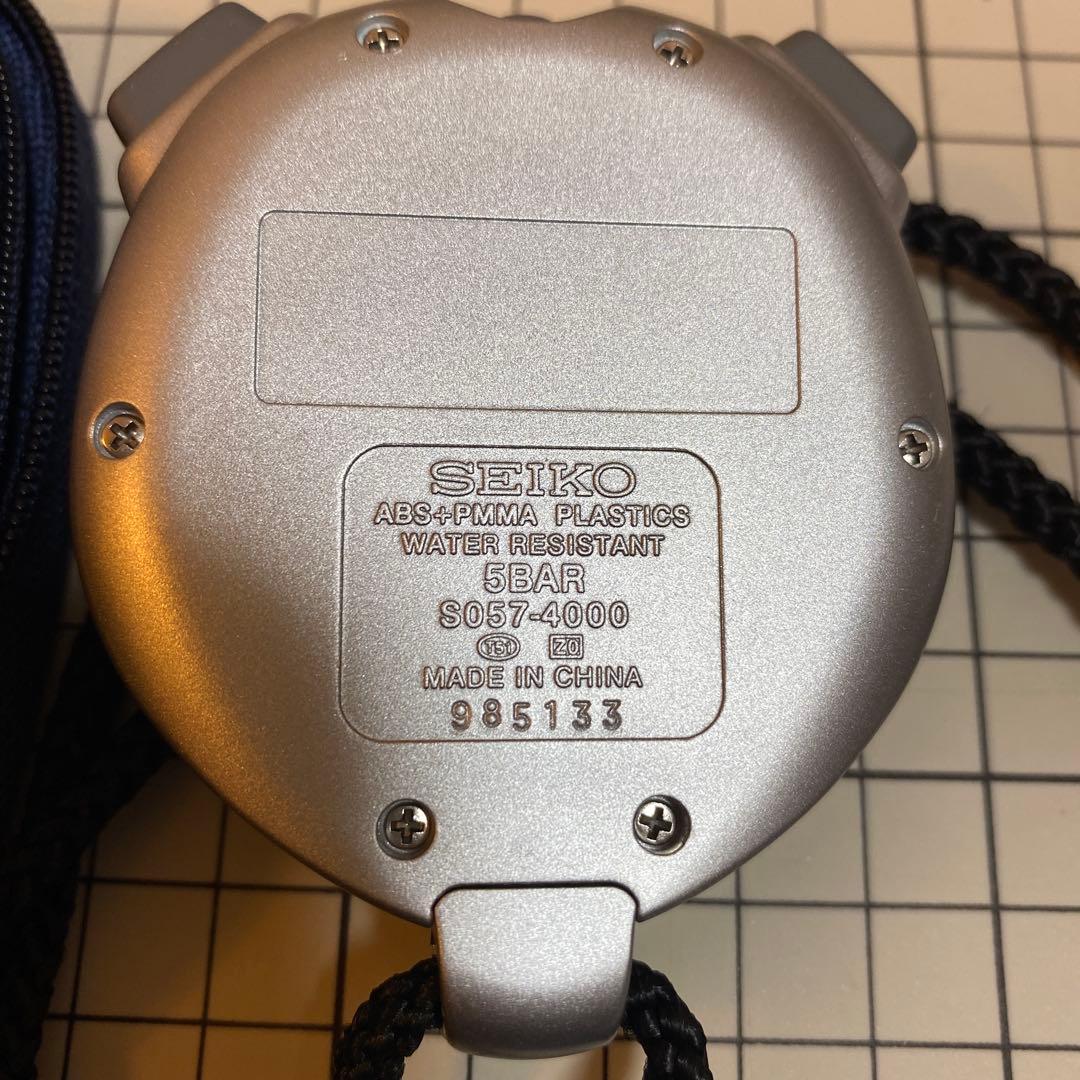 SEIKO インターバルタイマー ストップウォッチ　銀色シルバー　美品