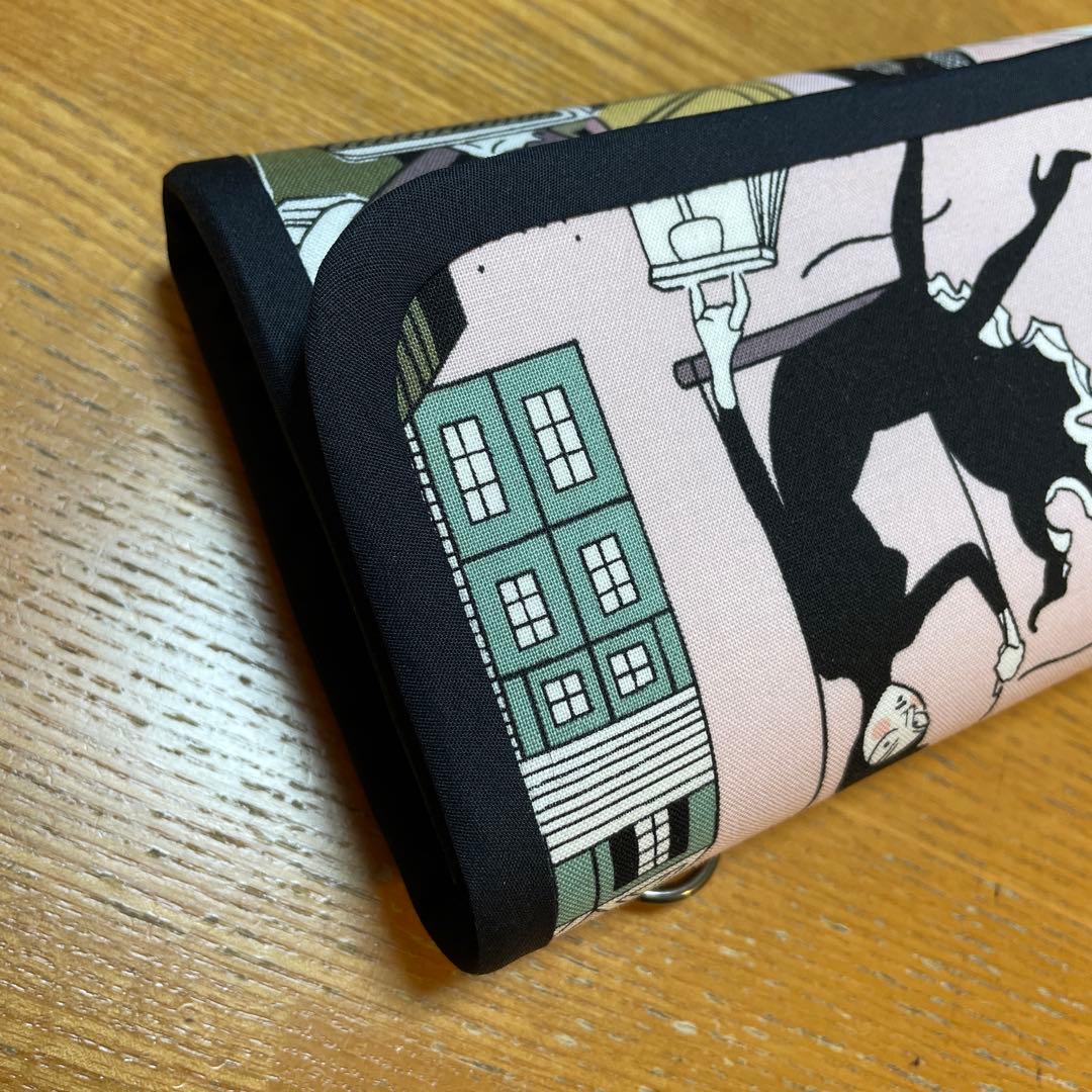 長財布　やりくり財布　ハンドメイド　アレキサンダーヘンリー