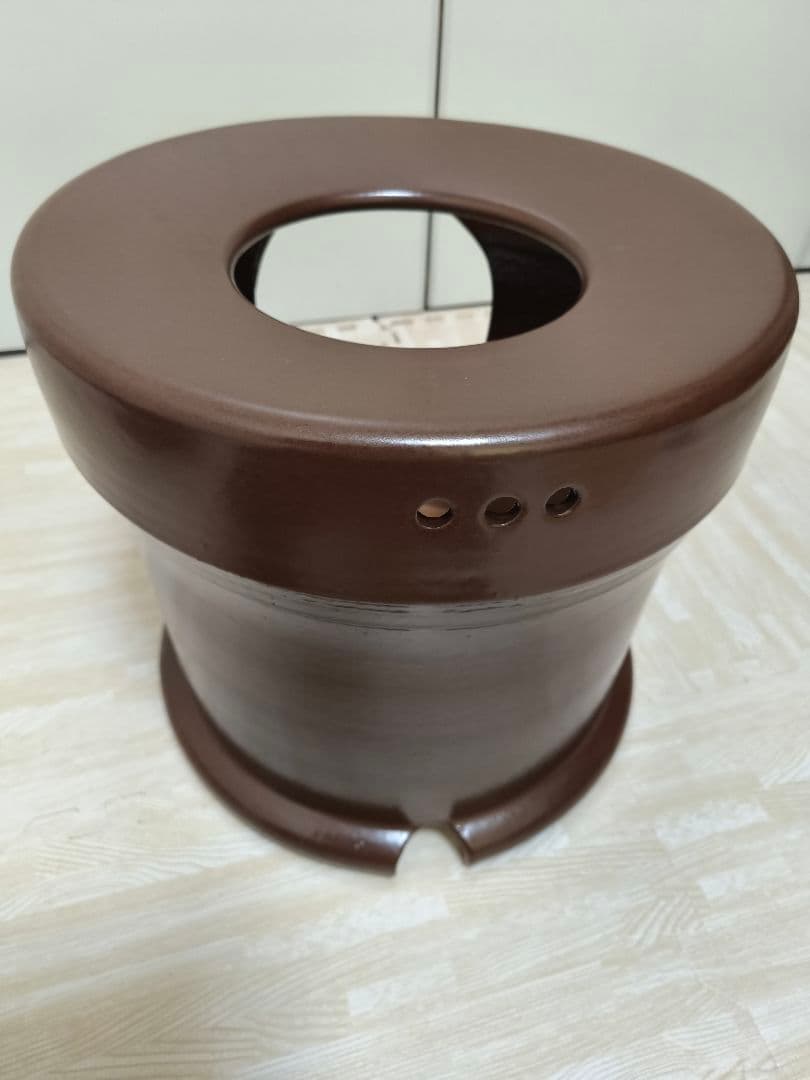 ​【定価10万円超】温活よもぎ家 本格よもぎ蒸し 陶器椅子セット（信楽焼）