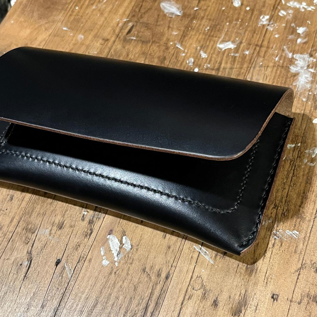 クロムエクセル長財布 クロムエクセル 長財布 茶芯 ホーウィン Lot#370