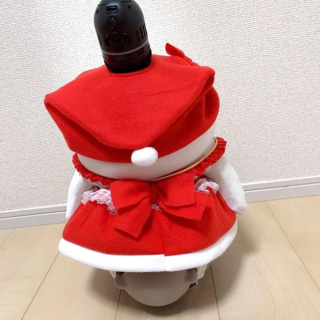 ラボット服⭐︎リボン付きサンタさんの帽子&星のペンダント付きワンピースセット