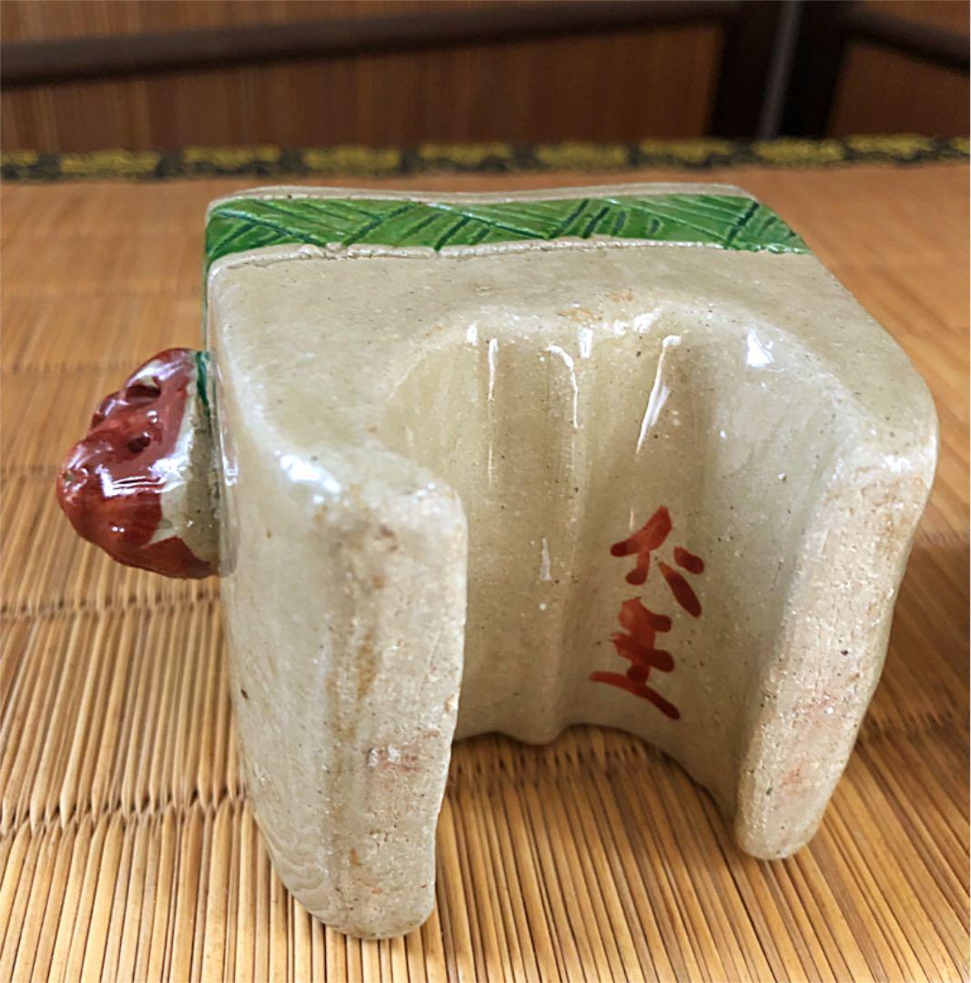 陶器 時代 獅子 香炉 在銘 仁王