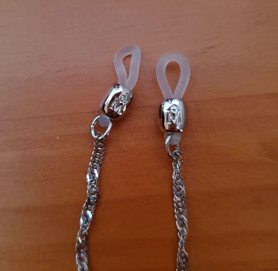 【未使用】MIKIMOTO メガネチェーン　パール　シルバー　ミキモト