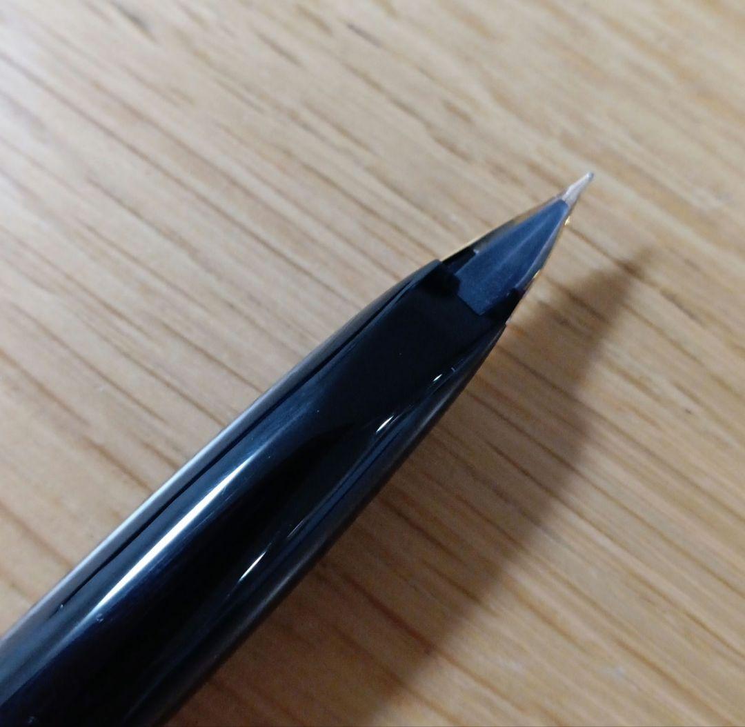 パイロット　万年筆　14K　デスクペン　DP-500-B　F　細字　14金　黒