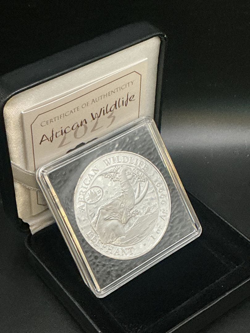 2023ソマリア「アフリカン・ワイルドライフ エレファント」1オンス純銀貨