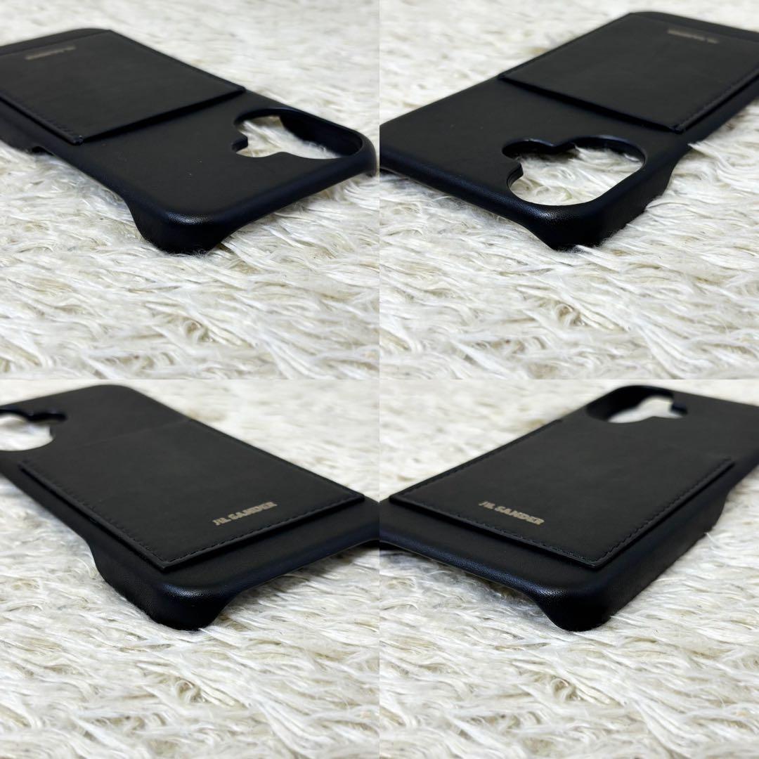 【極美品】ジルサンダー iPhone16 ケース ブラック ユニセックス