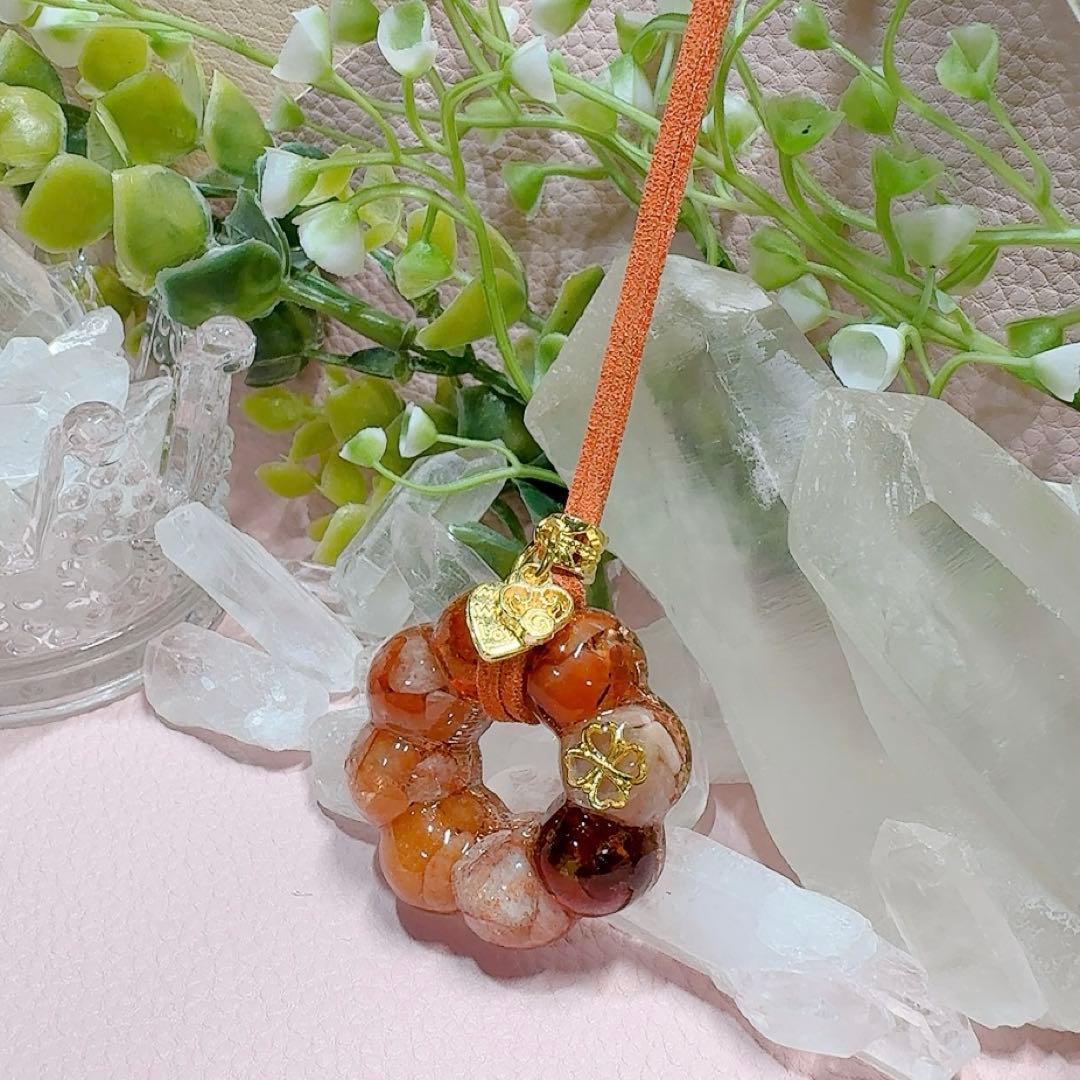 癒しのオルゴナイト❤️ポンデ型オレンジカラー(カーネリアン )♡