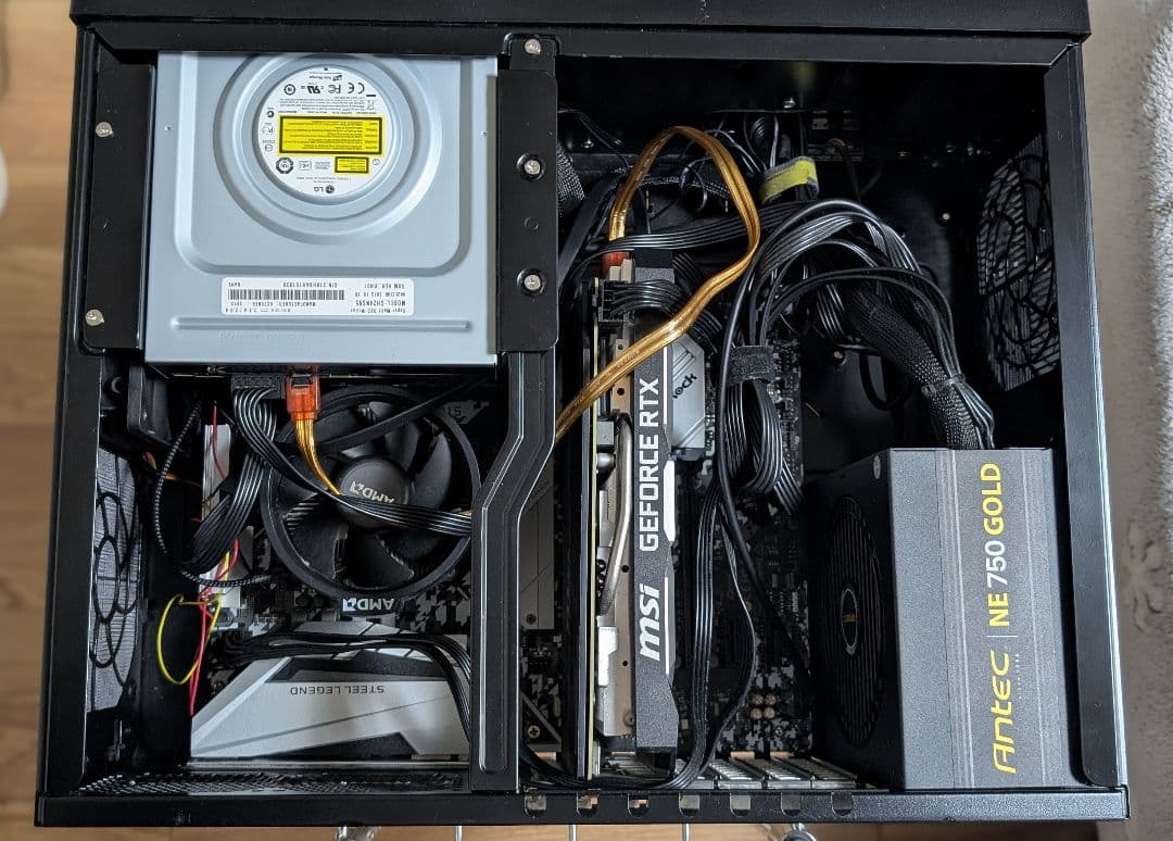 自作デスクトップPC ディスプレイセット Win11 Ryzen5 3600xt