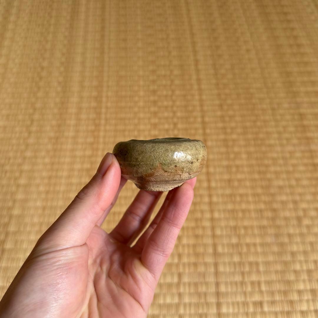 古瀬戸 灰釉 小壷 花器 室町時代 山茶碗 古常滑 美濃 志野 古美術 骨董