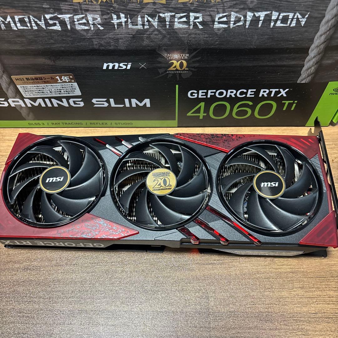 MSI RTX4060Ti モンハン20周年 リオレウス GPU＋コントローラー