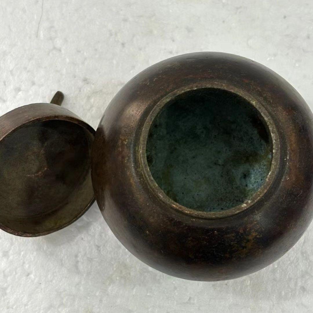 三本足 鳳蓋茶筒 茶道具 香道具 工芸品 美術品 置物