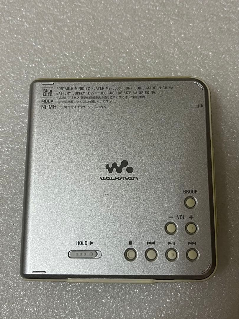 SONY MD WALKMAN MZ-E630 ポータブルMDプレーヤ動作未確認