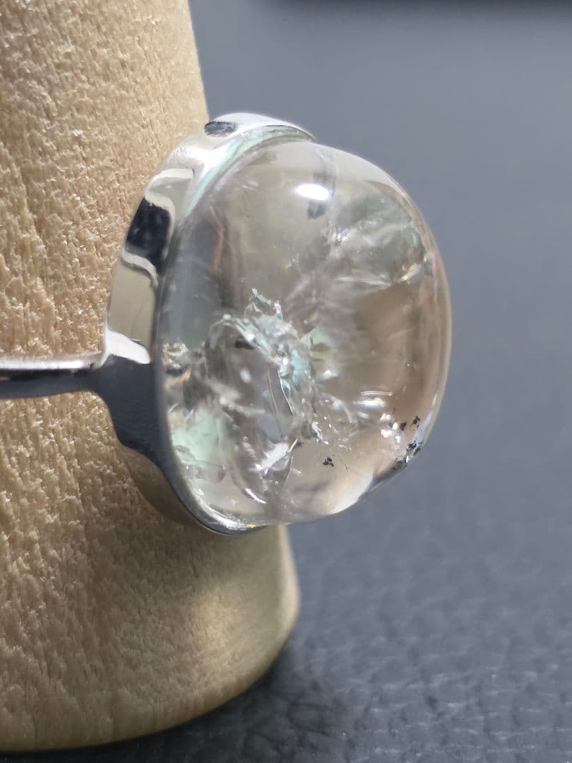 希少　水入り水晶　指輪(リング) S925