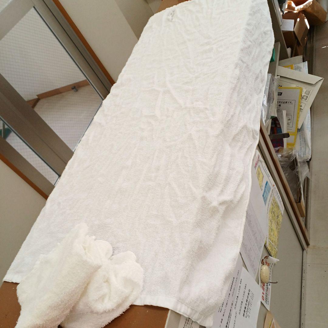 ⚫バスタオルウエス　白100枚　薄め⚫ ○圧縮梱包○