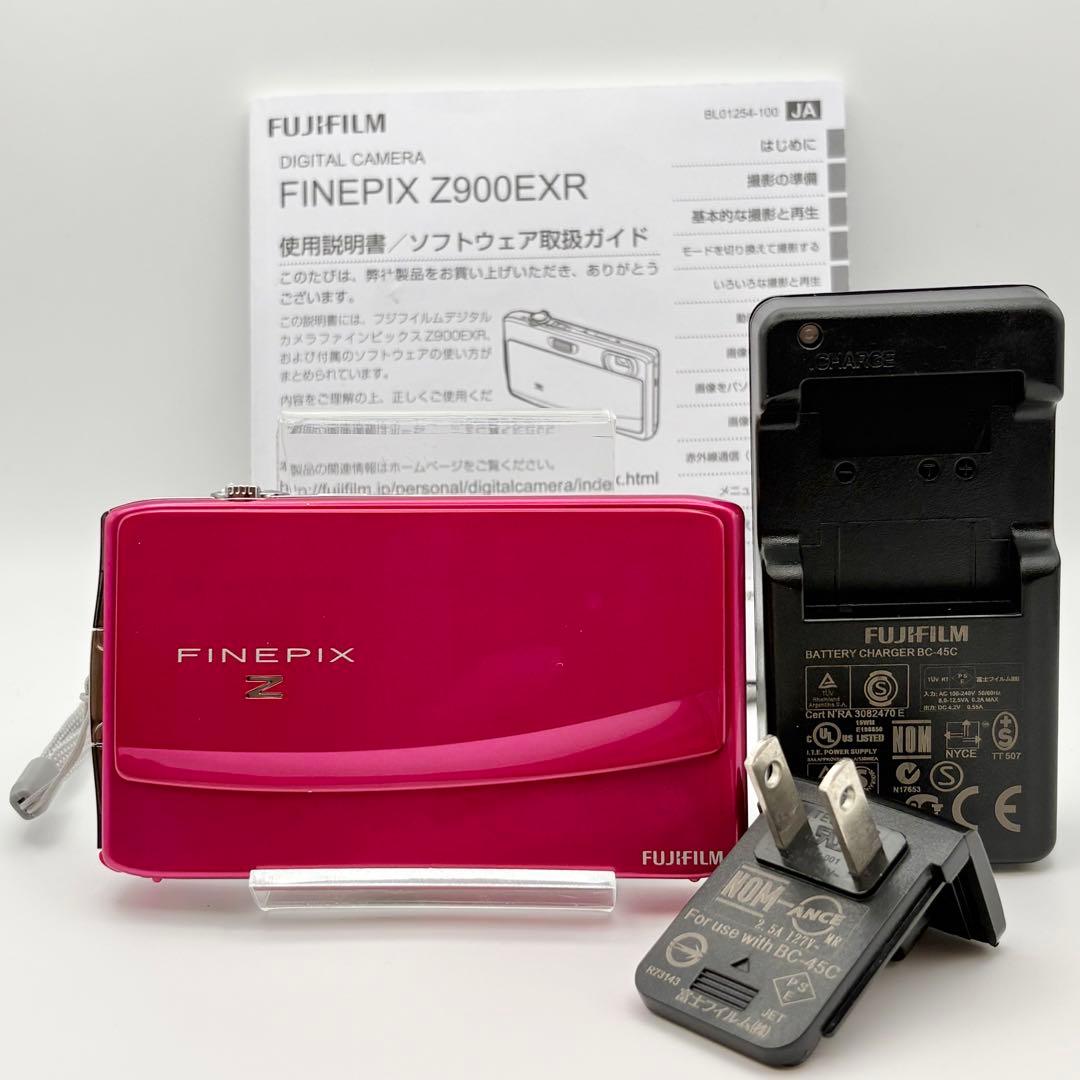 【美品】FUJIFILM FINEPIX Z900EXR ピンク 動作品 付属品