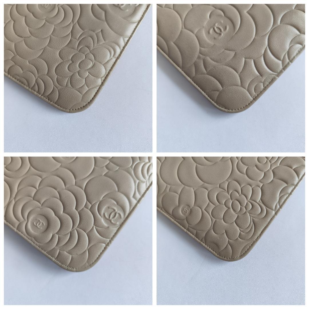 鑑定済・美品✨CHANEL iPadケース シリアル有 15番台 カメリア