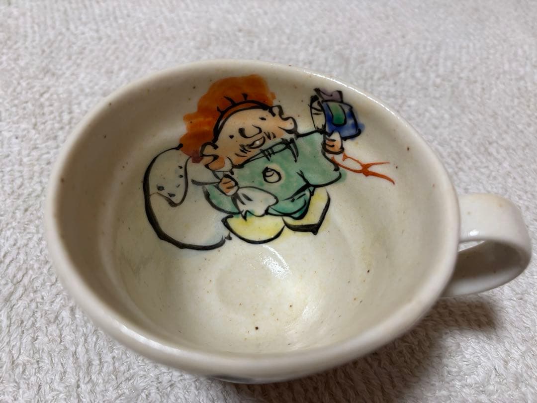 美濃焼　作家　和田一人作　七福神　マグカップ　湯呑み
