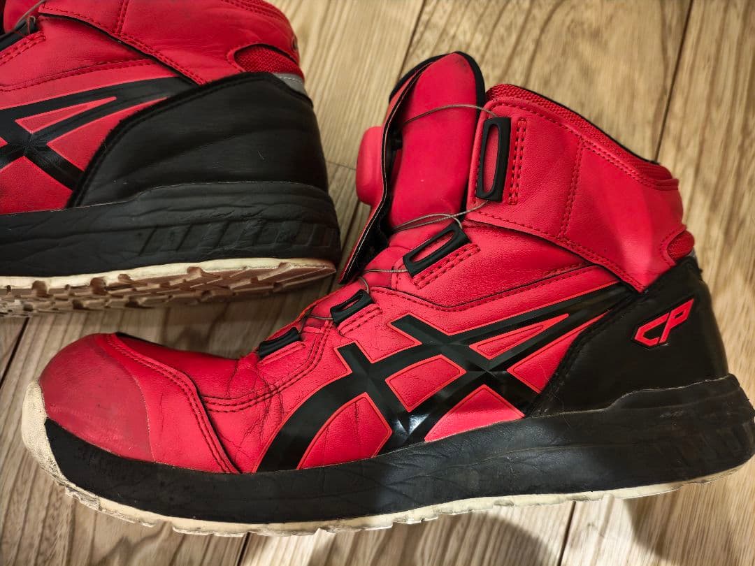 ASICS CP304 BOA レッド安全靴