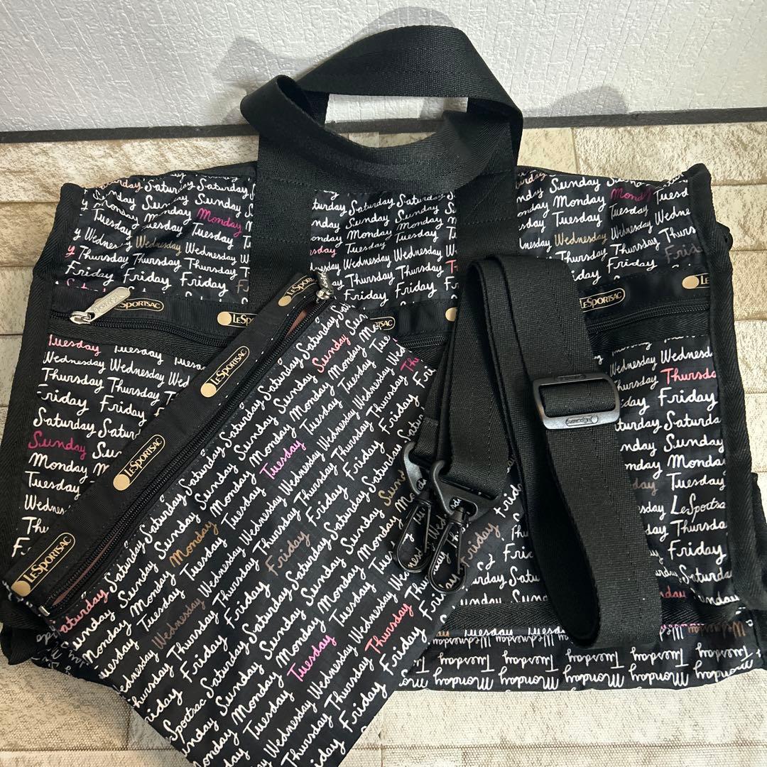 LeSportac レスポートサック 2WAY ショルダー ボストンバッグ美品