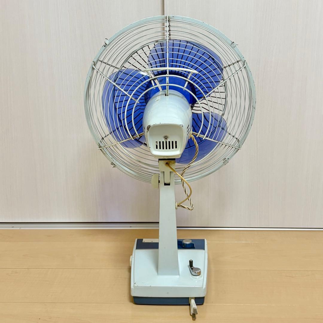 【完全動作】昭和レトロ 三菱扇風機 30cm D30-F型