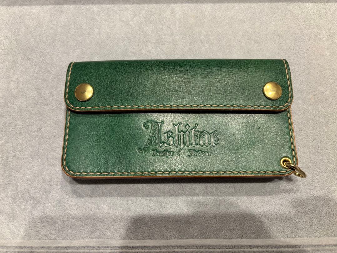 トラッカーウォレット　TW01-GR 緑　グリーン　長財布　本革