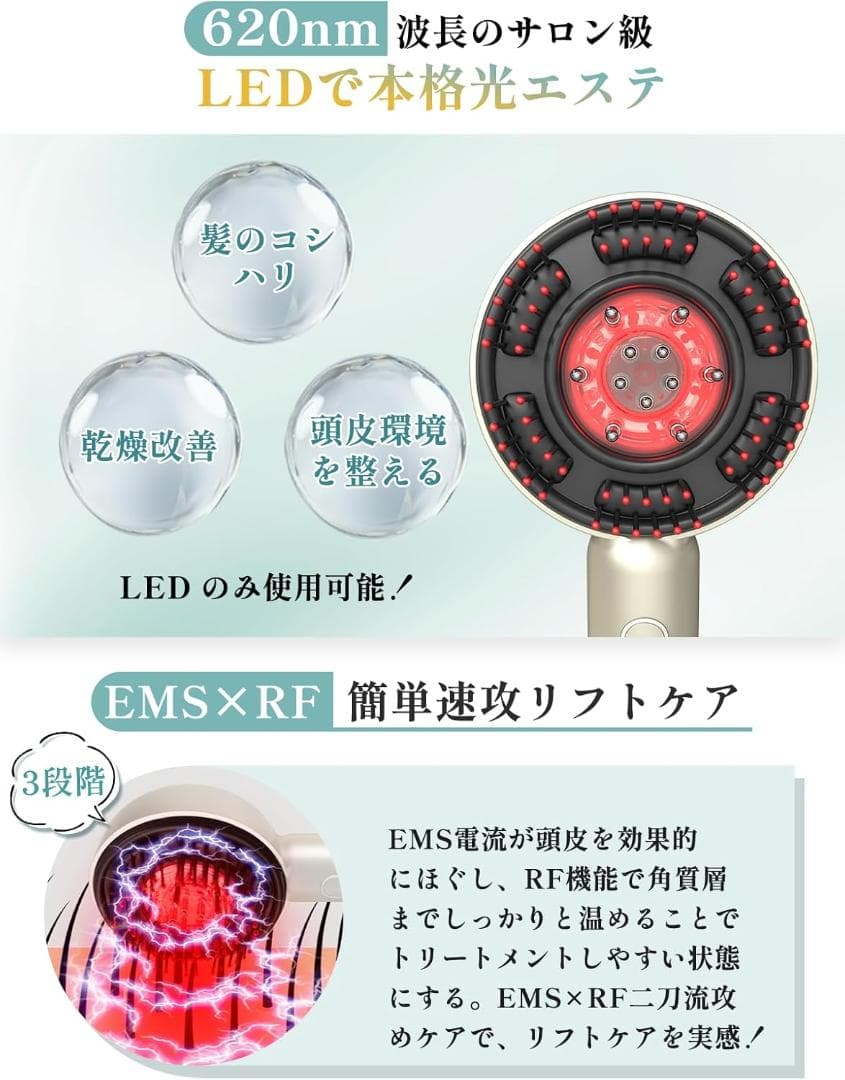 Kiboer 電気ブラシ ヘッドスパ 電動頭皮ブラシ スカルプ 特許取得済 頭皮