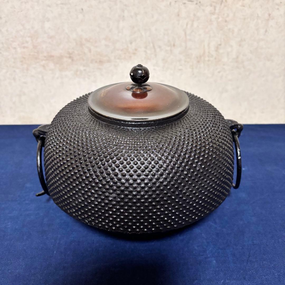 風炉/茶釜/電熱器/鬼面風炉釜/鉄風炉/野々田製電熱器/敷板/茶道具/お点前道具