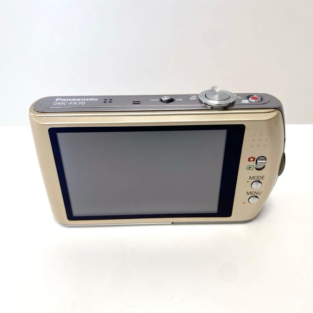 【美品】Panasonic LUMIX DMC-FX70 ゴールド コンデジ