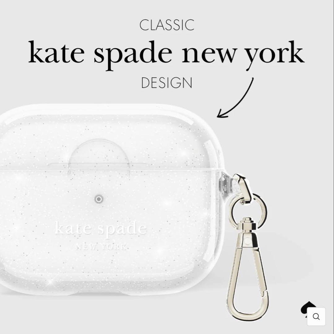 【kate spade】AirPods 第4世代用ケース ☆スパークル☆
