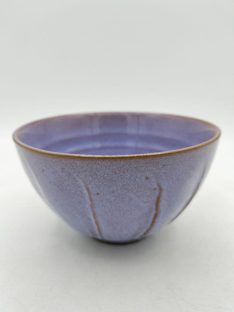 d036 数茶碗 5客 色変わり 縞 紙箱 茶道具 古物